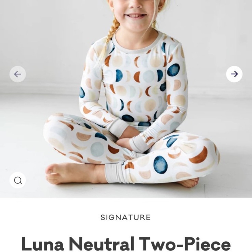 Little sleepies Luna Neutral Two-Piece Set